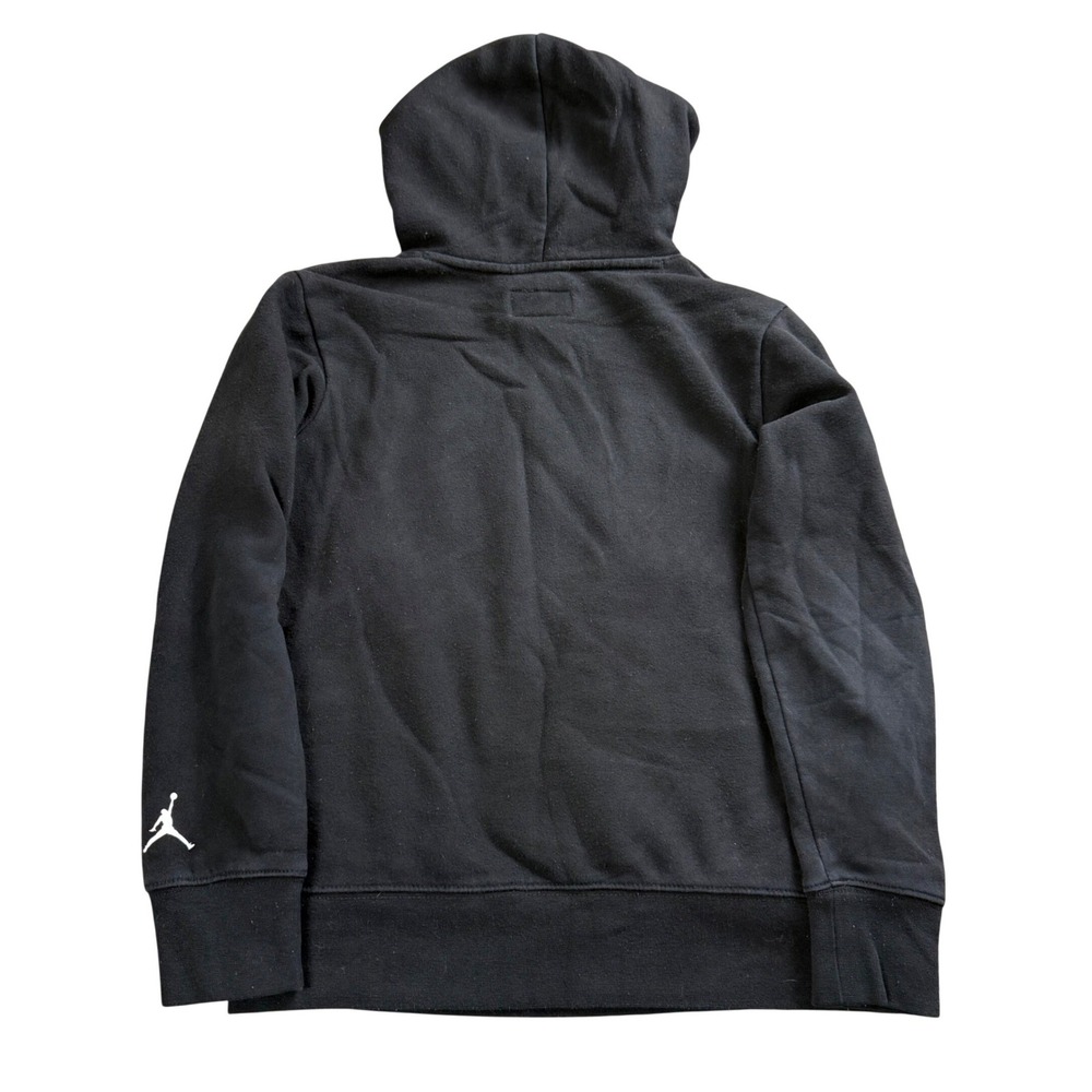 Nike Jordan Hoodie Boys Medium 10-12 Black Graphic Jumpman Pullover Sweatshirt - Picture 4 of 6